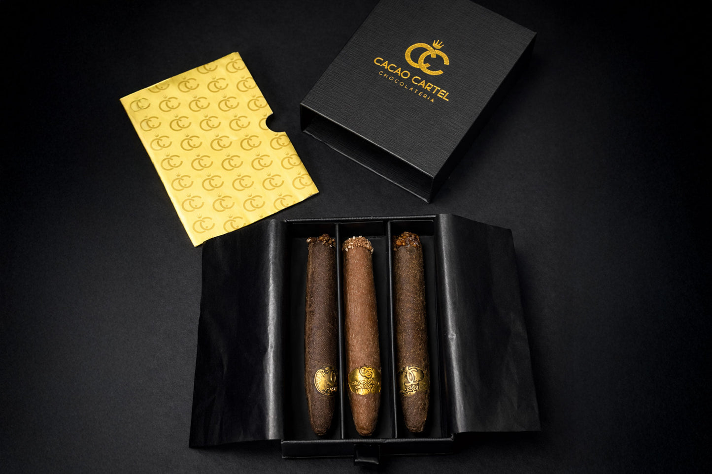 Caja de 3 Cigarros de Chocolate