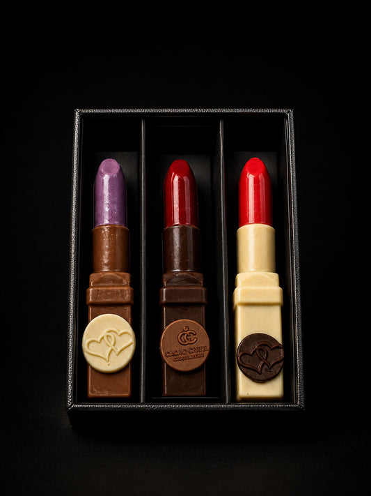 Caja de 3 Labiales de Chocolate