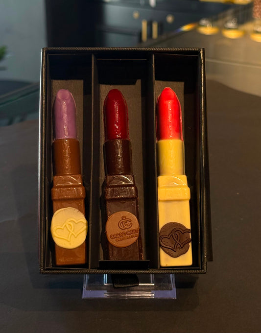 Caja de 3 Labiales de Chocolate